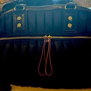 MZ Wallace Black Pleated Shoulder Bag